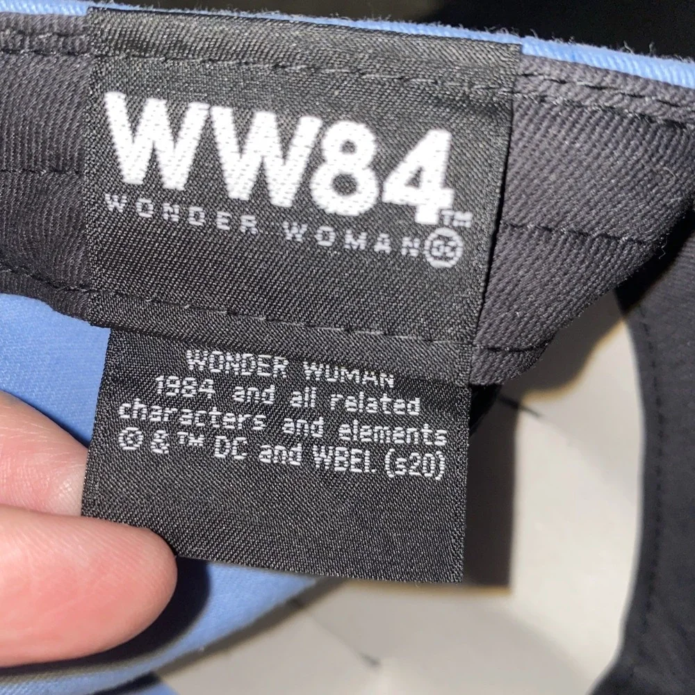 New Era Wonder Woman‎ 1984 Women's 9TWENTY Adjustable Hat Cap  One Size Blue New